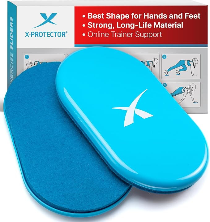 X-Protector Sliders for Working Out - 2 PCS - Double-Sided Exercise Sliders for Hard & Carpeted F... | Amazon (US)