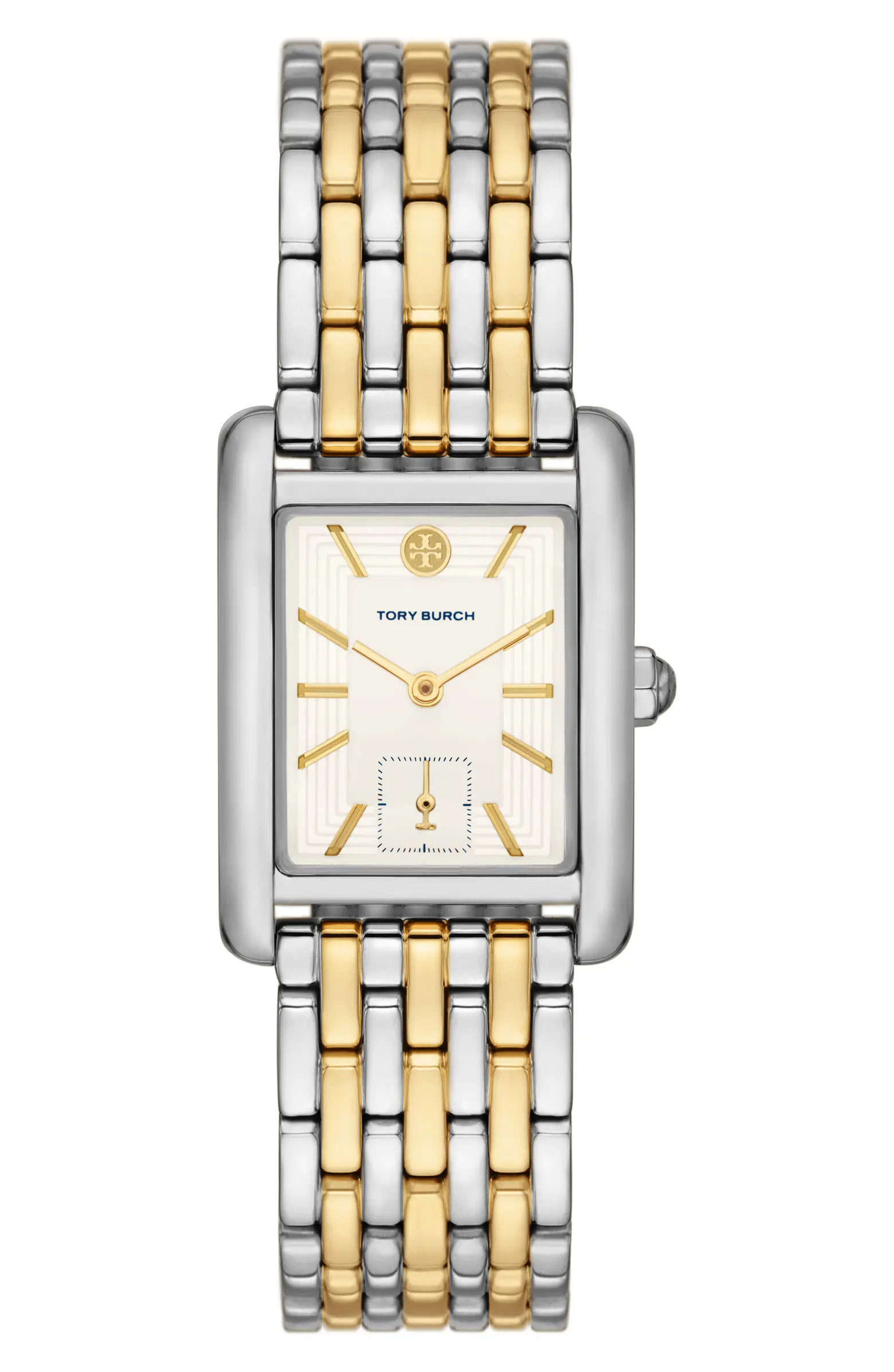 Eleanor Two-Tone Stainless Steel Bracelet Watch, 25mm x 34mm | Nordstrom