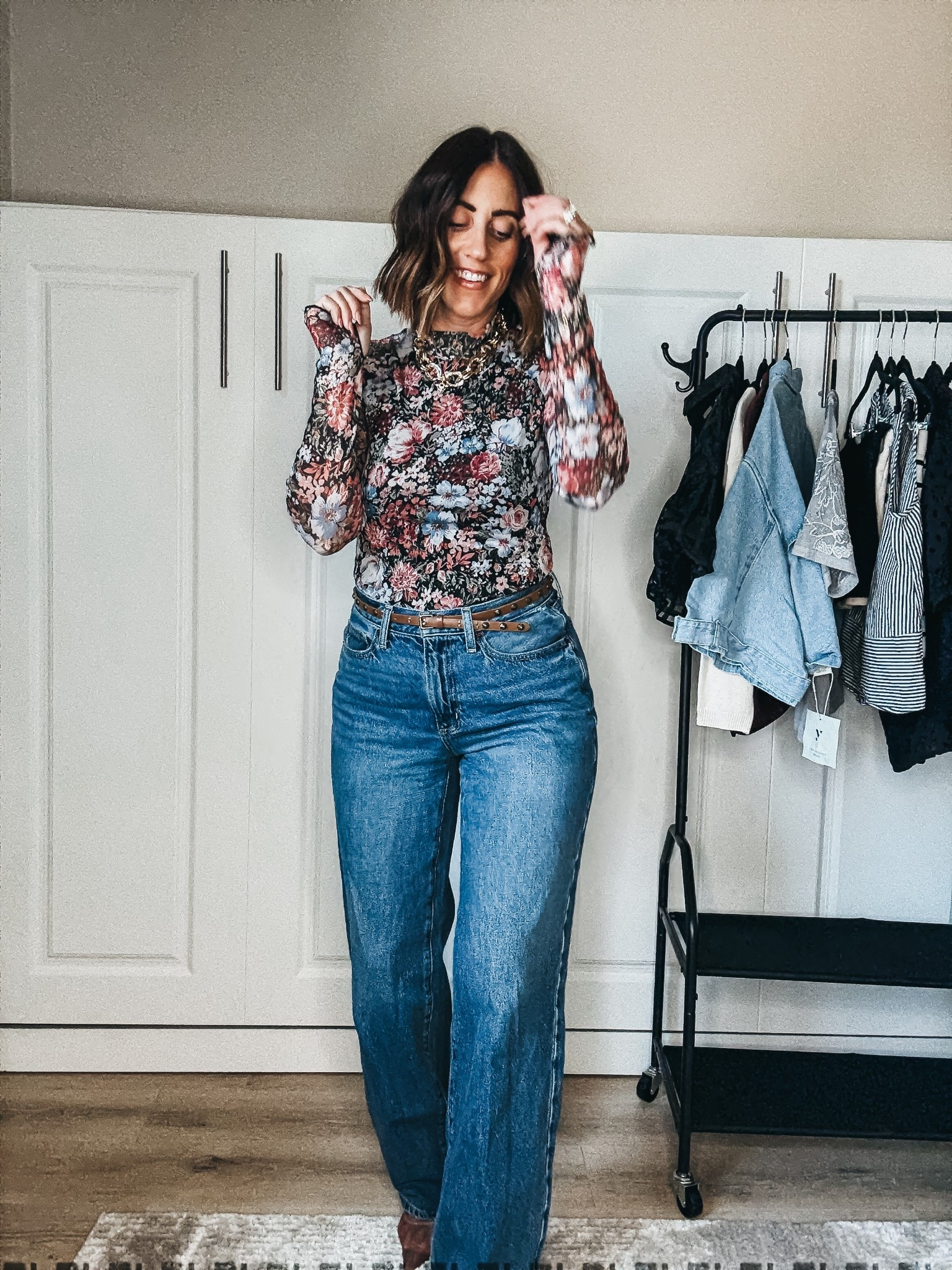 Viral mesh top! This floral mesh top is the prettiest look for date night! 🌺🖤🌸

Wearing size small // runs tts

Jeans outfit, fall denim, Amazon, Amazon fashion 

#LTKSaleAlert #LTKOver40 #LTKFindsUnder50