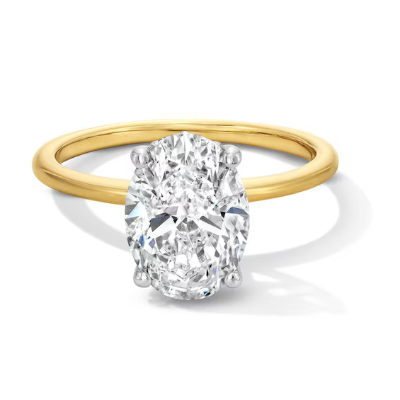2-3/4 CT. T.W. Oval Certified Lab-Created Diamond Solitaire Engagement Ring in 14K Gold (F/VS2)|Z... | Zales
