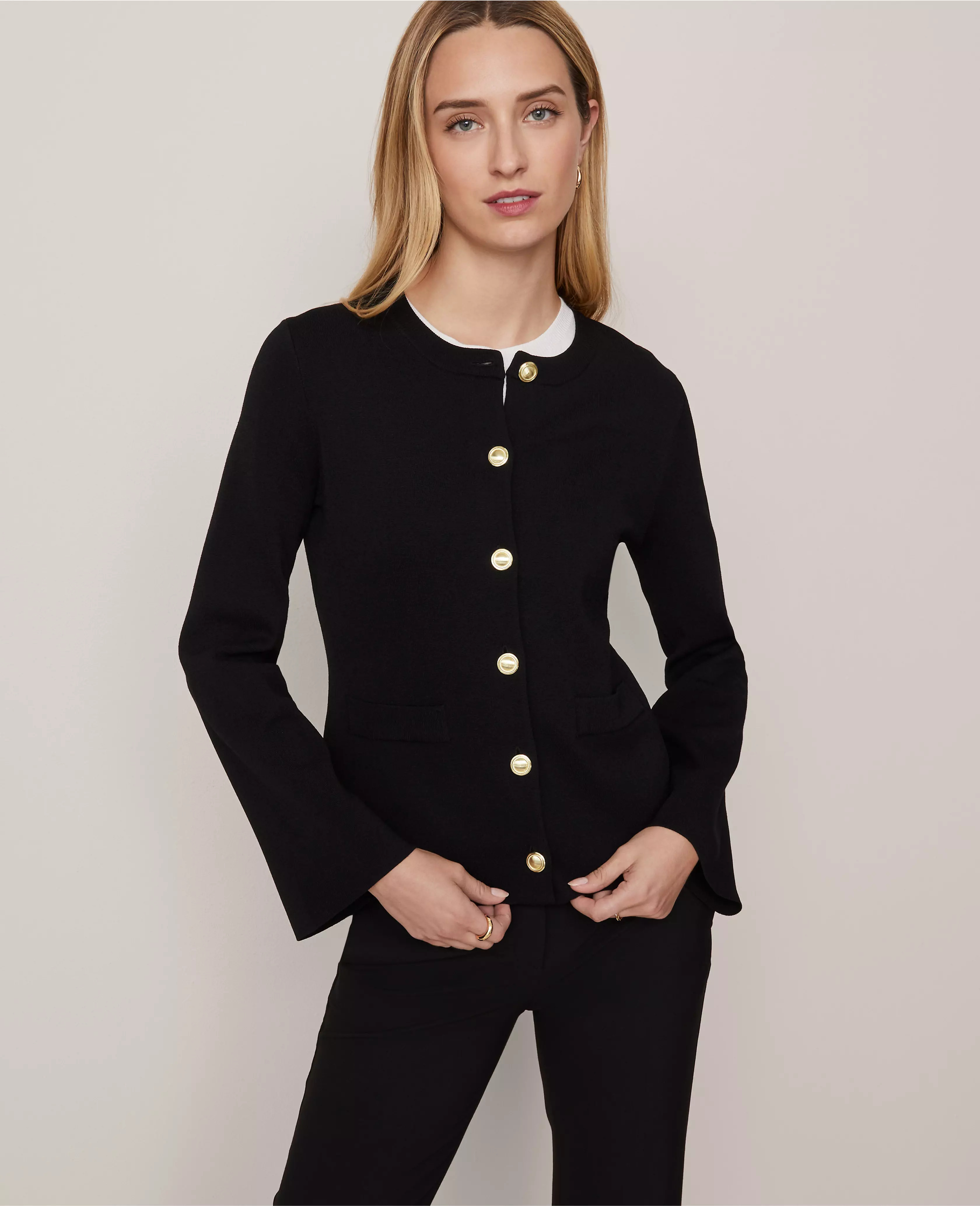 Flare Sleeve Cardigan | Ann Taylor