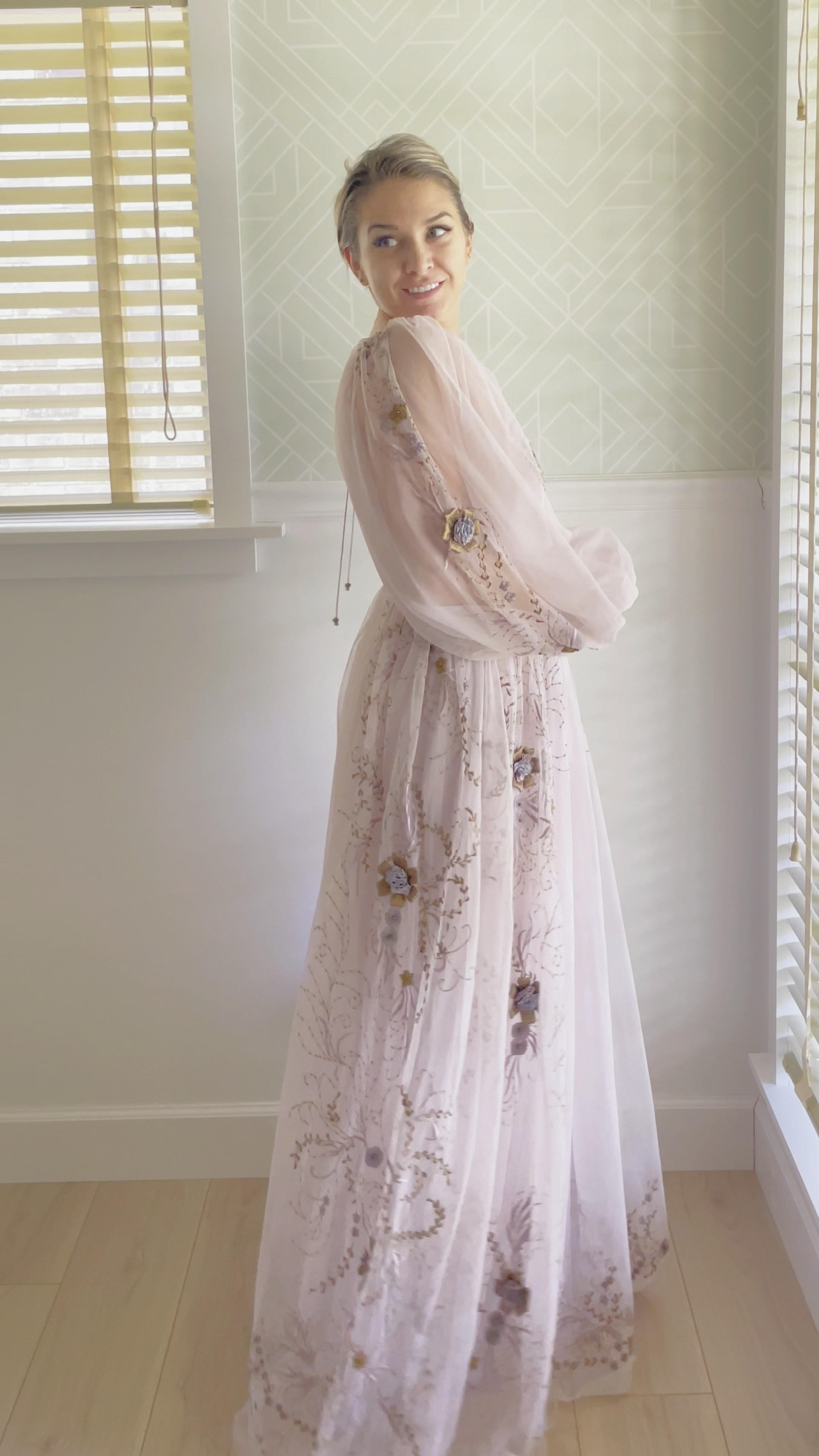 Bhldn top embroidered dress