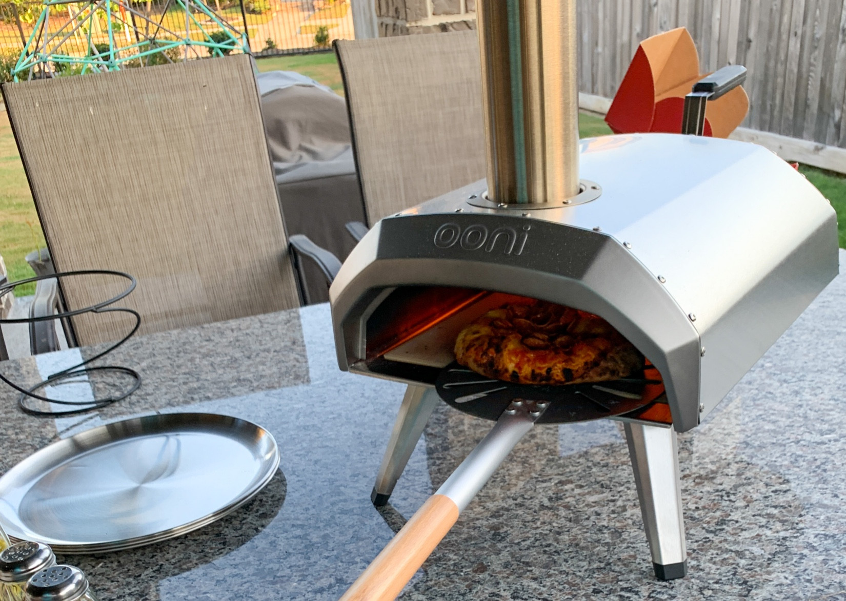 The turning Pizza tool is necessary for a good pizza. The oven prepares the pizza so quickly, the pizza needs to be turned often. #Tools #Pizzatools #OutdoorCooking #Foodie #Pizza #PizzaNight #PizzaTurner 

#LTKhome