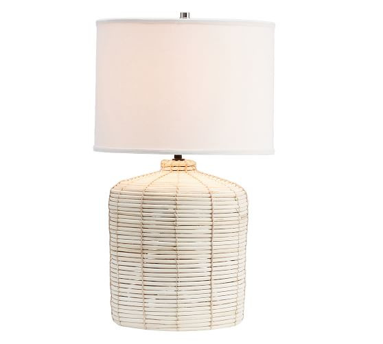 Cambria Rattan Table Lamp | Pottery Barn (US)