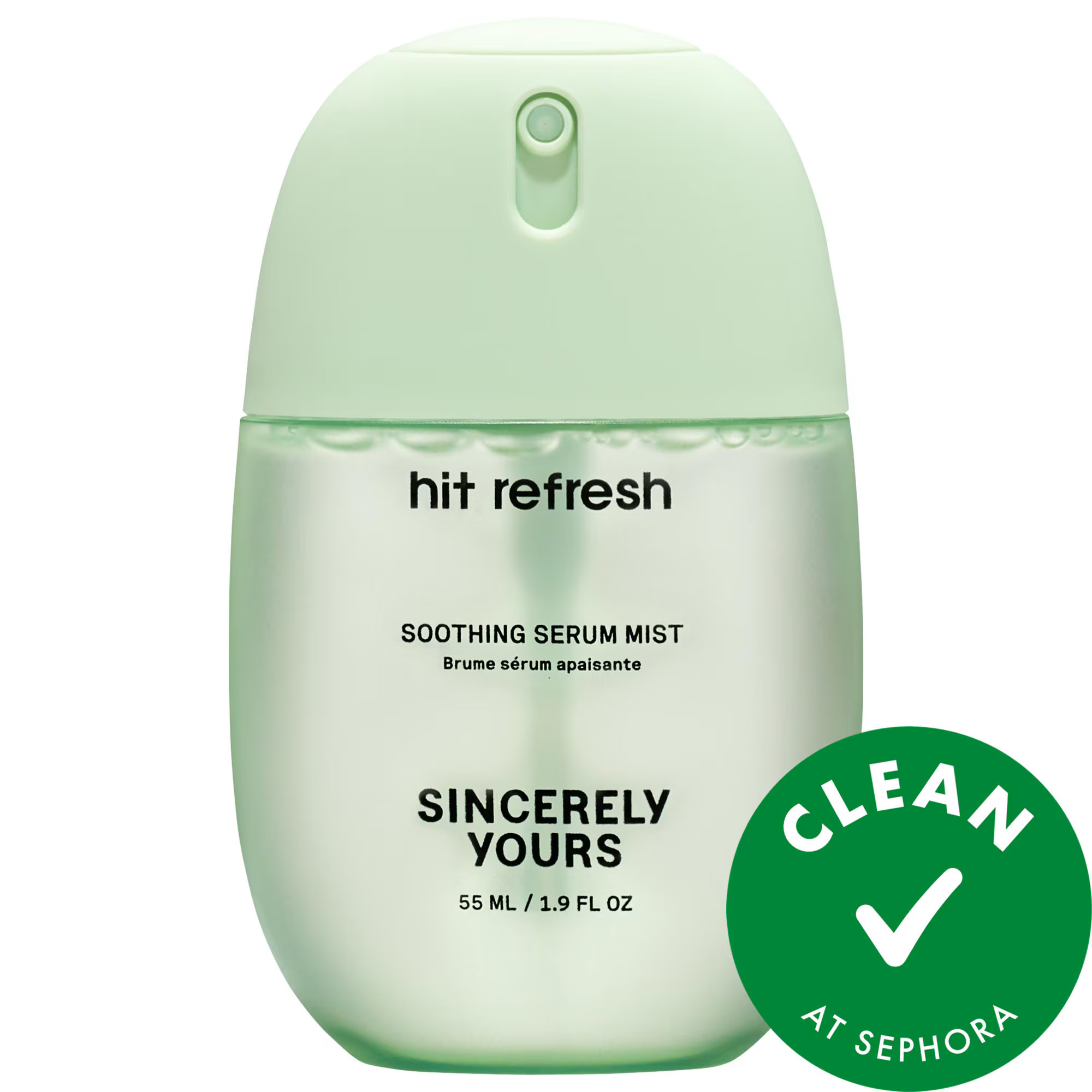 Sincerely Yours Hit Refresh Soothing and Hydrating Serum Mist with Cucumber Extract 1.9 oz/55 ml | Sephora (US)