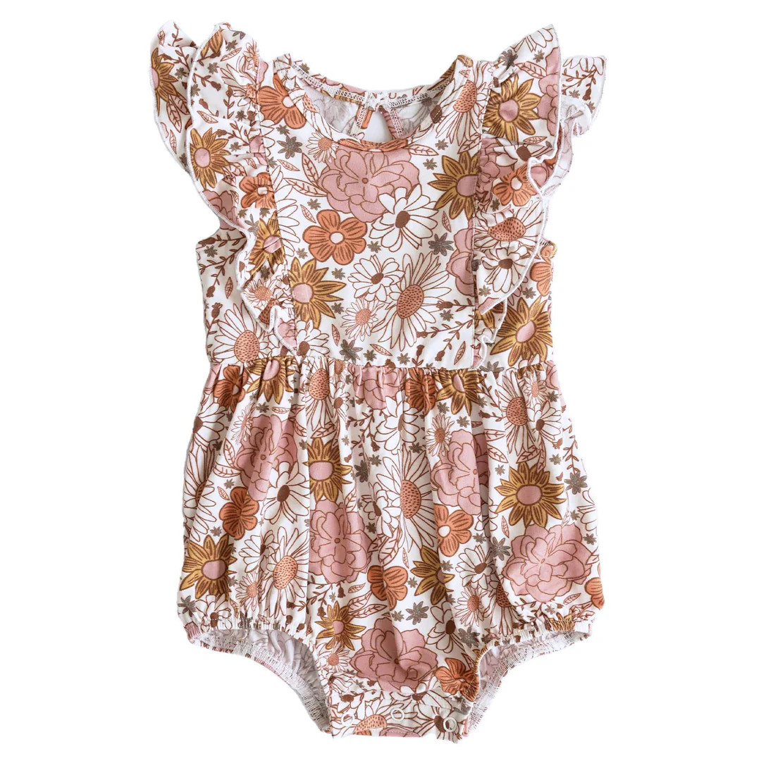 Boho Floral Ruffle Bubble | Caden Lane