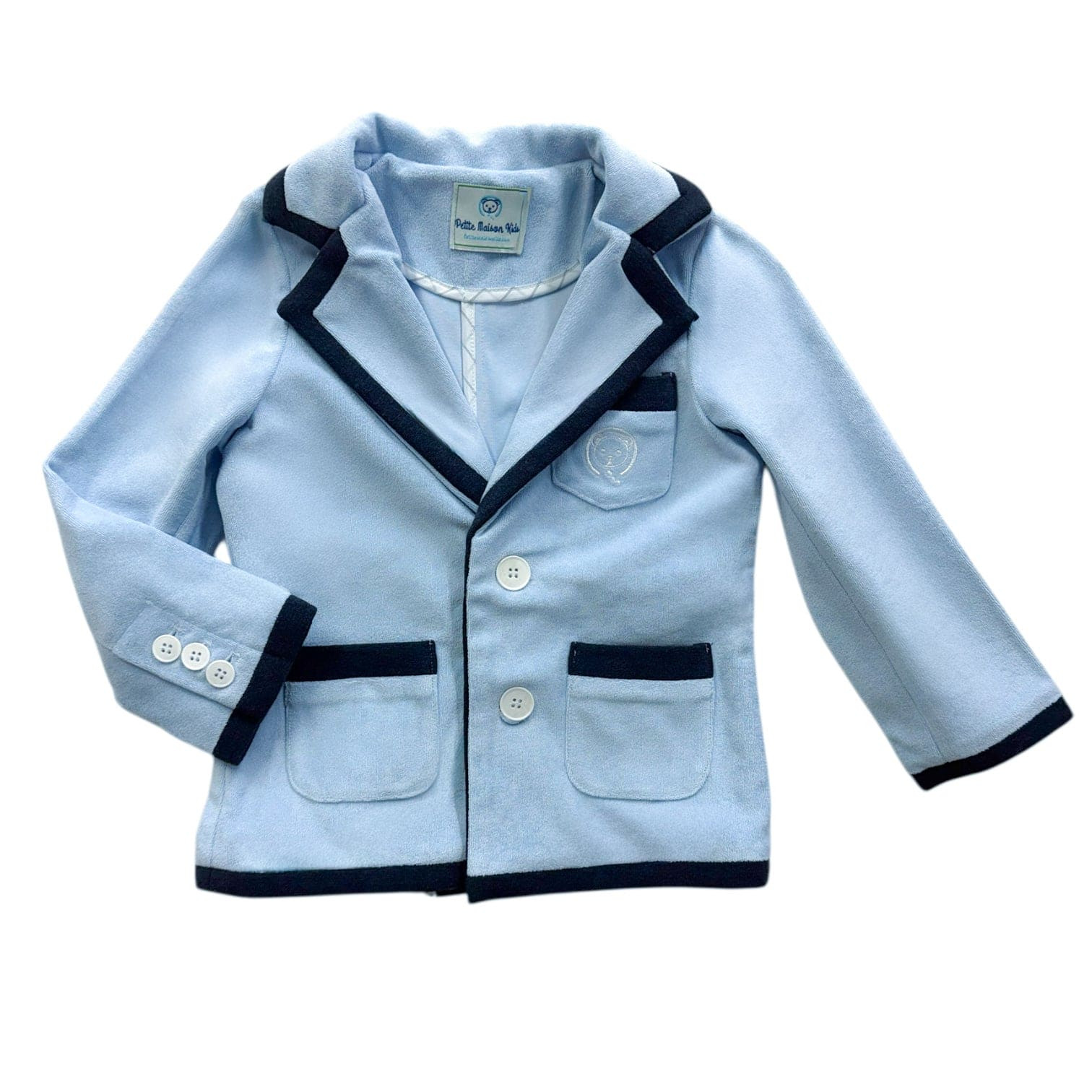 Terry Baby Blue Boys' Blazer | petite maison kids
