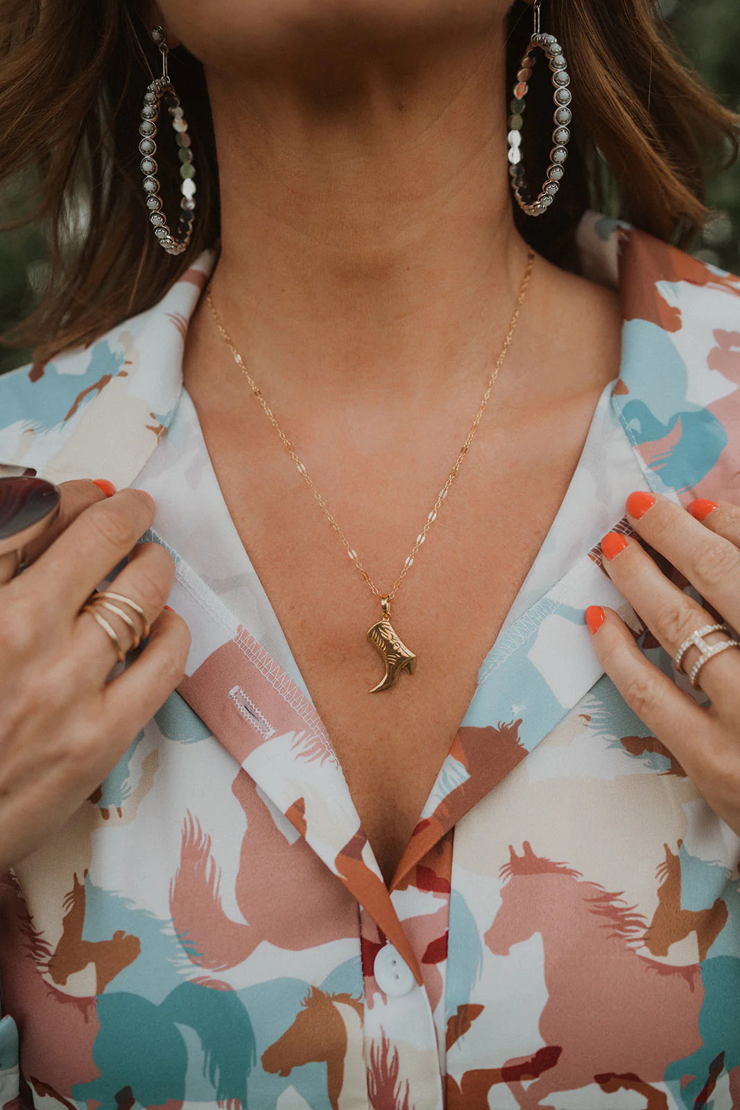 Gold Cowboy Boot Necklace | Goldie Lew Jewelry