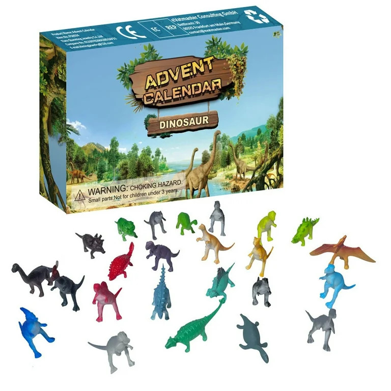 Christmas 24 Days Countdown Advent Calendar with 24 Dinosaur Toy for Boys, Girls, Kids gift | Walmart (US)