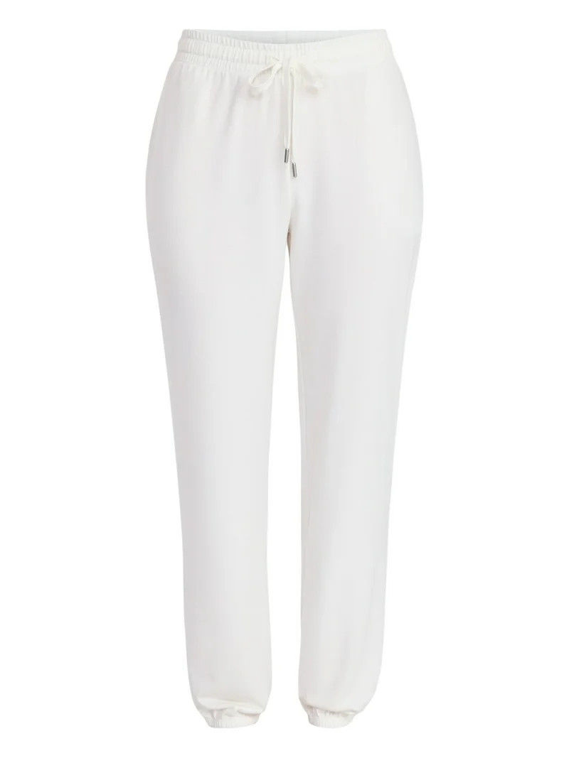 Joyspun Women's French Terry Knit Jogger Sleep Pants, 29'' Inseam, Sizes XS-3X | Walmart (US)