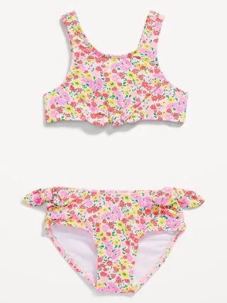 Printed Tie-Front Bikini Swim Set for Toddler Girls | Old Navy (CA)