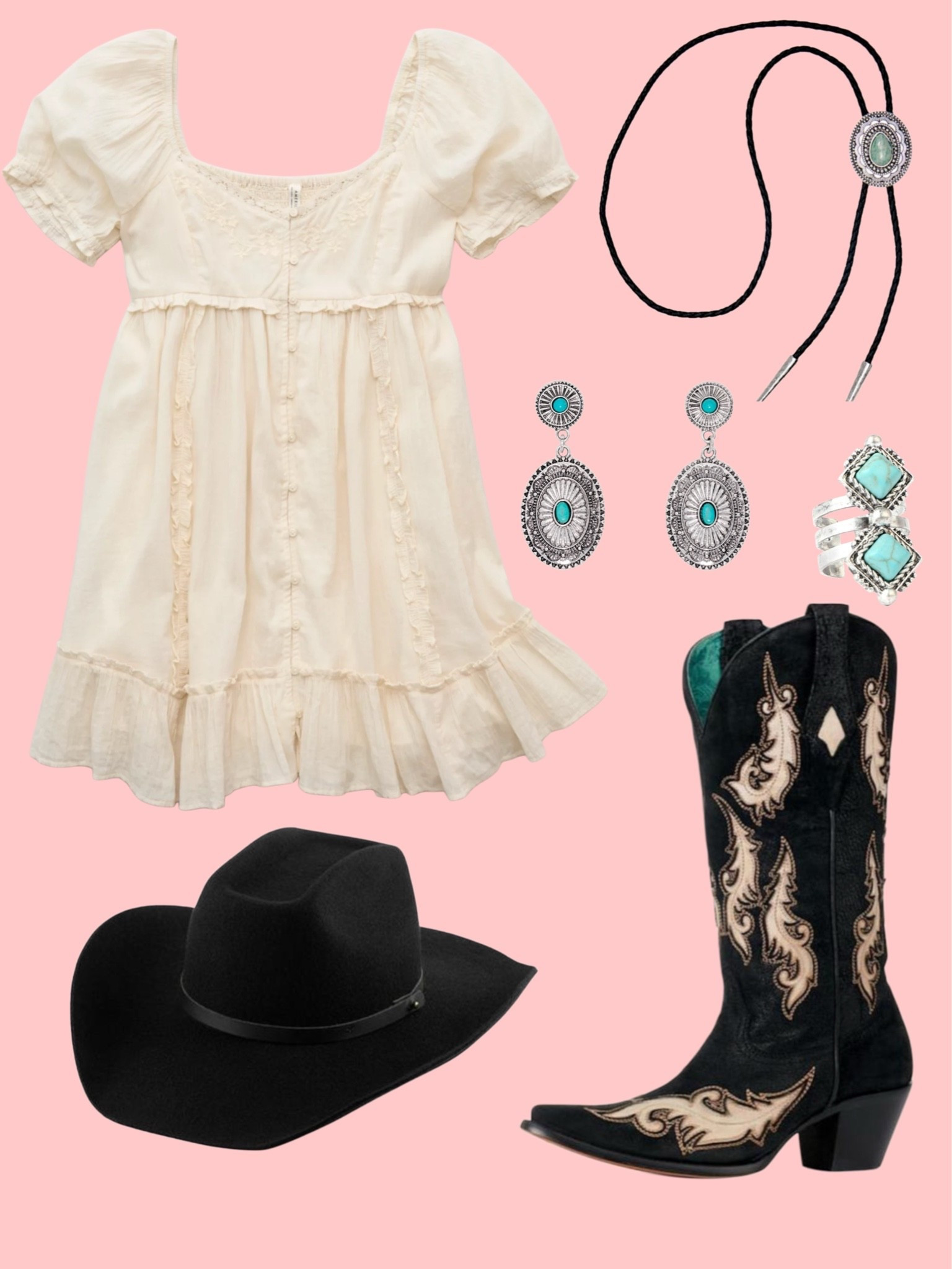 Ivory mini dress paired with black boots and accessories! The boots are stunning & cut out design is perfect!

#LTKootd #LTKSeasonal