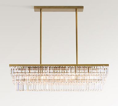 Gemma Crystal Linear Chandelier (41") | Pottery Barn (US)