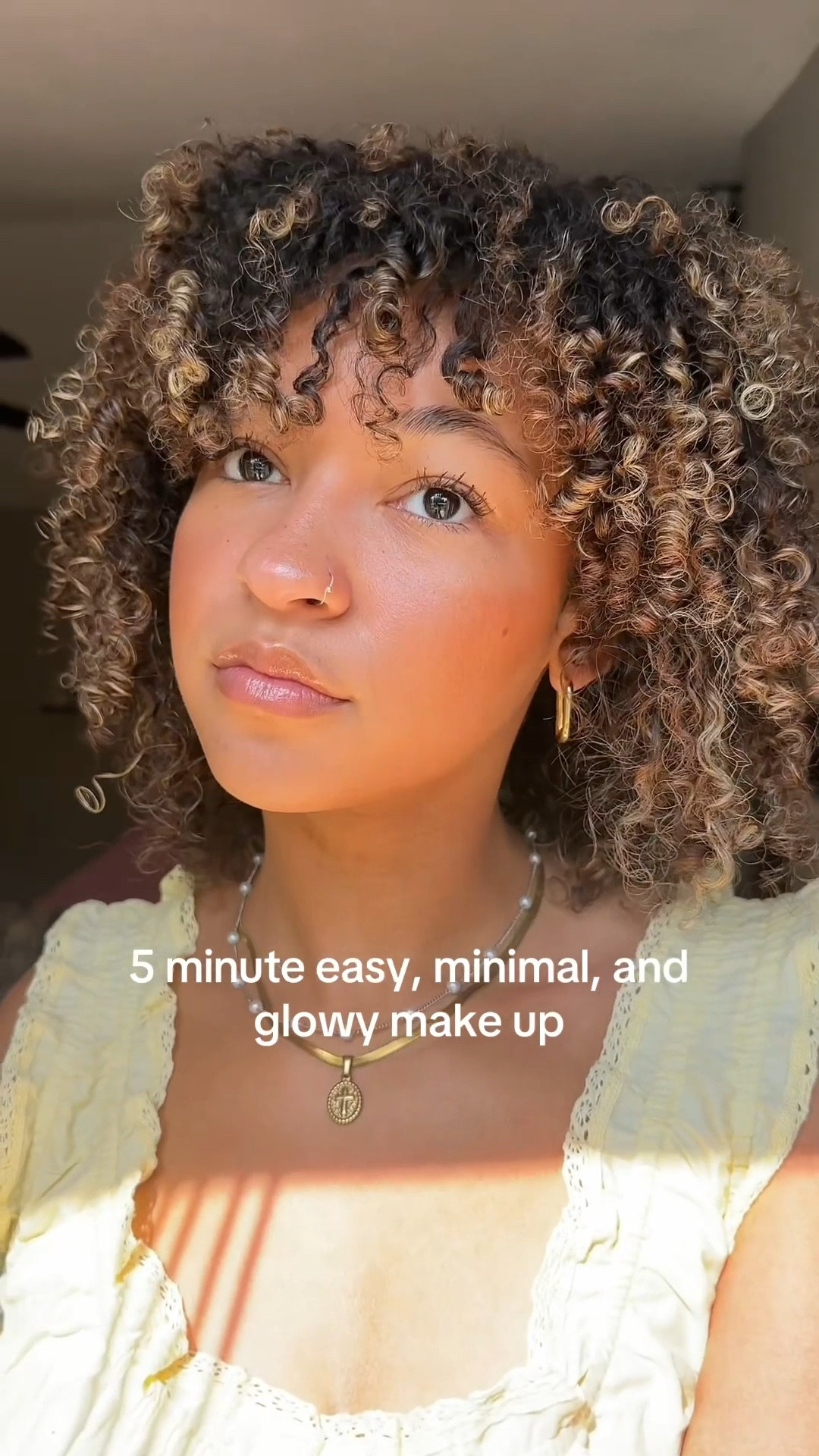 summer glowy makeup🌼