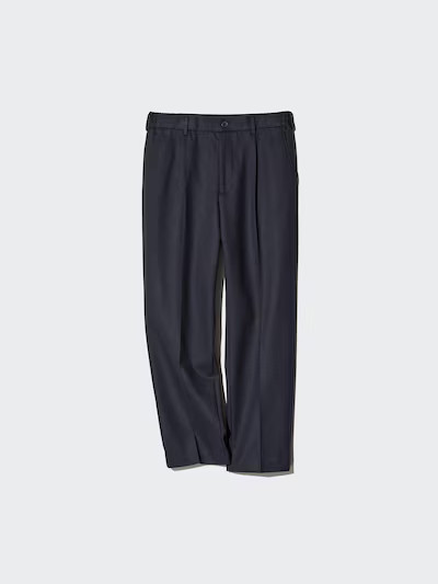 Bundfaltenhose (Wide Fit, Jersey Velours) | UNIQLO (DE)