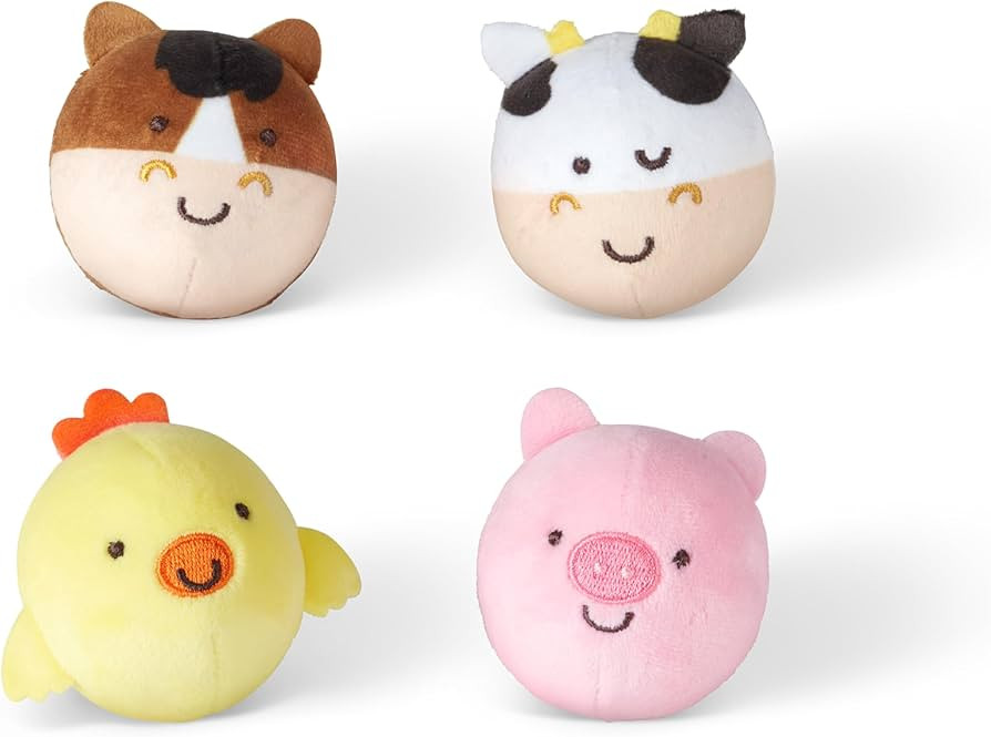 Melissa & Doug Rollables Farm Friends Infant and Toddler Toy (4 Pieces), 4 soft, round animal toy... | Amazon (US)
