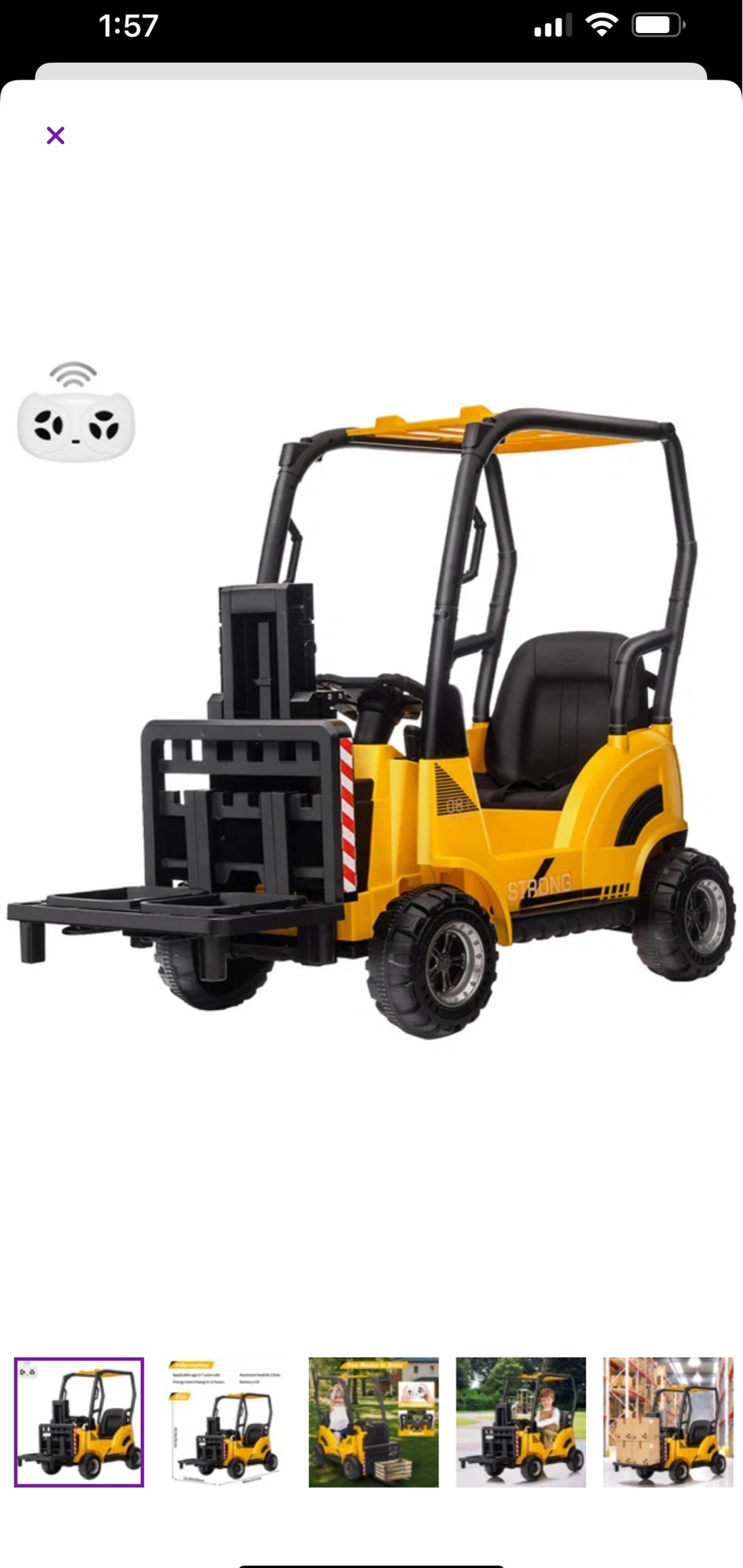 The cutest 12 volt front loader for all kids construction obsessed! Bought for our almost 3 yr old!

#sale 
#kidssale

#LTKfamily #LTKsalealert #LTKkids