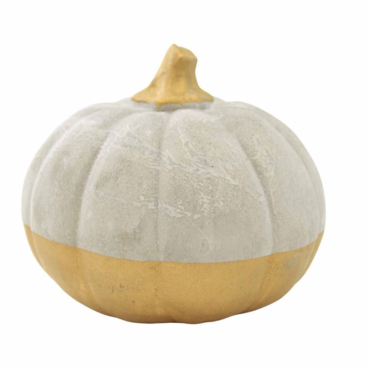 Ganz Large Cement Pumpkin  -  One Cement Pumpkin 4.0 Inches -  Gold Stem Fall Thanksgiving  -  12... | Target