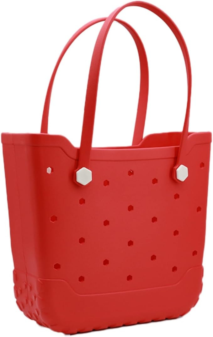 Rubber Beach Tote Bag for Men & Women, Waterproof Beach Bags EVA Travel Tote for Sports Outdoor B... | Amazon (US)