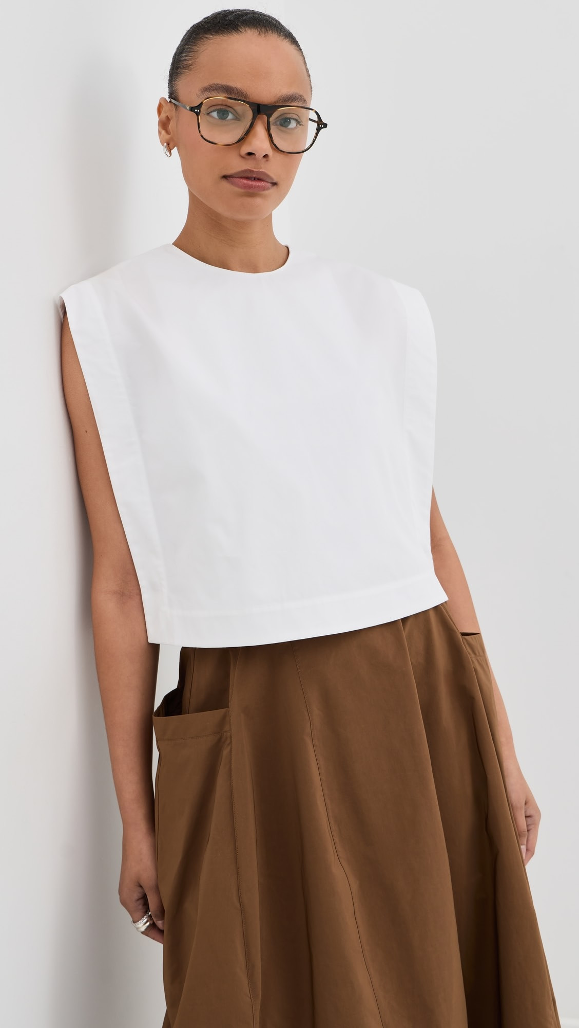 Cropped Square Blouse | Shopbop