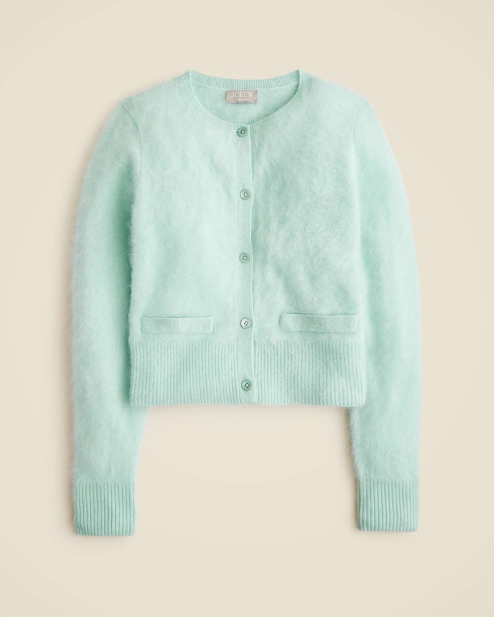 Brushed cashmere cropped cardigan | J. Crew US