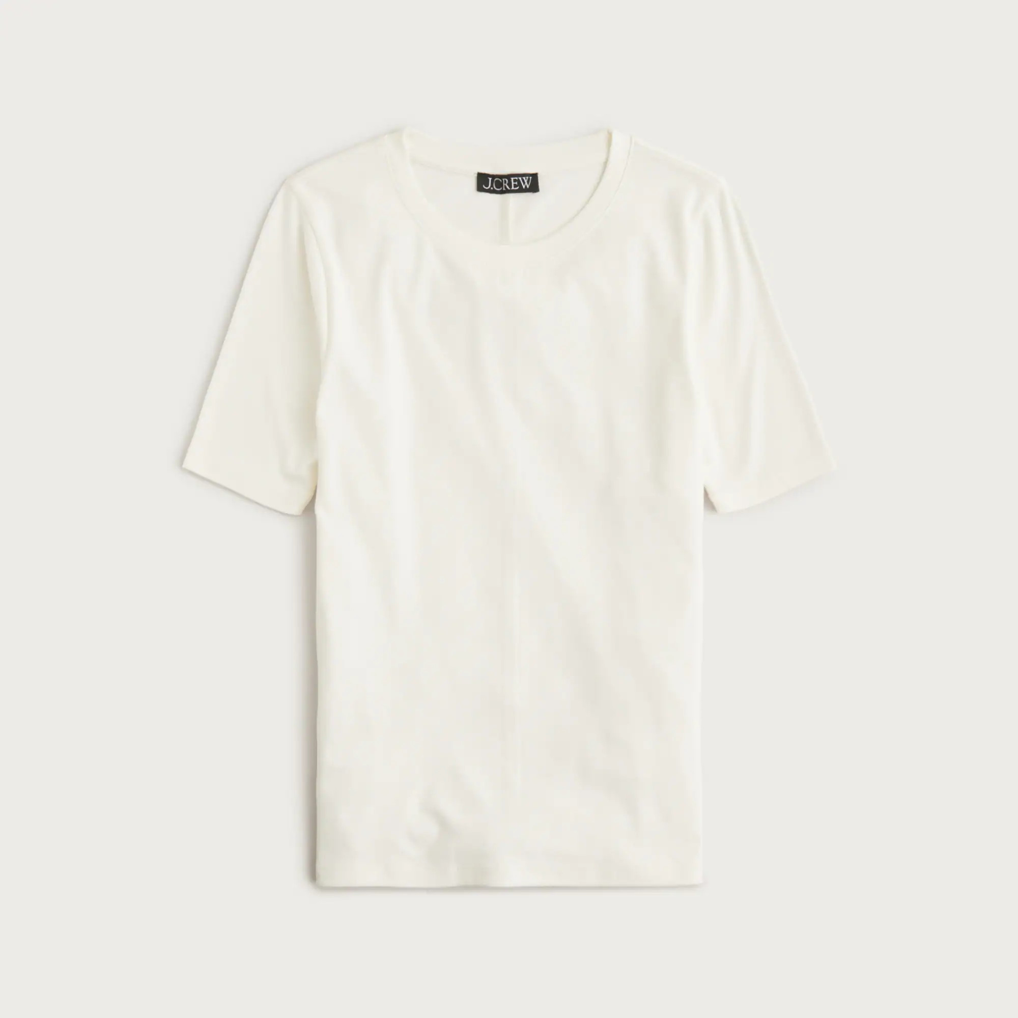 Refined rib elbow-sleeve T-shirt | J. Crew US