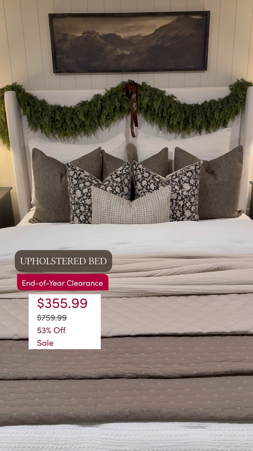 Wayfair Wingback Upholstered Bed — Ivory Canvas

Follow @farmtotablecreations on Instagram for daily home finds and sales I truly love.

This Wayfair Verified upholstered wingback bed in the Ivory canvas color is the perfect soft neutral foundation for a cozy, layered bedroom. The tall wingback design adds structure while the warm ivory tone keeps the space light, timeless, and easy to style year-round. It’s currently part of Wayfair’s end of year clearance — 53% off, now $355.99 (was $759.99). Such a beautiful, high-end look for an incredible price.

#wayfair #bedroomfurniture #upholsteredbed #wingbackbed #ivorybed #neutralbedroom #bedroomdecor #bedroominspo #homefurniture

#LTKFindsUnder50 #LTKSaleAlert #LTKHome