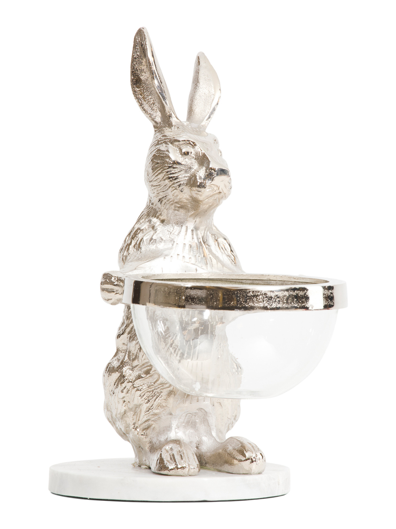 Rabbit Holding Glass Bowl | TJ Maxx