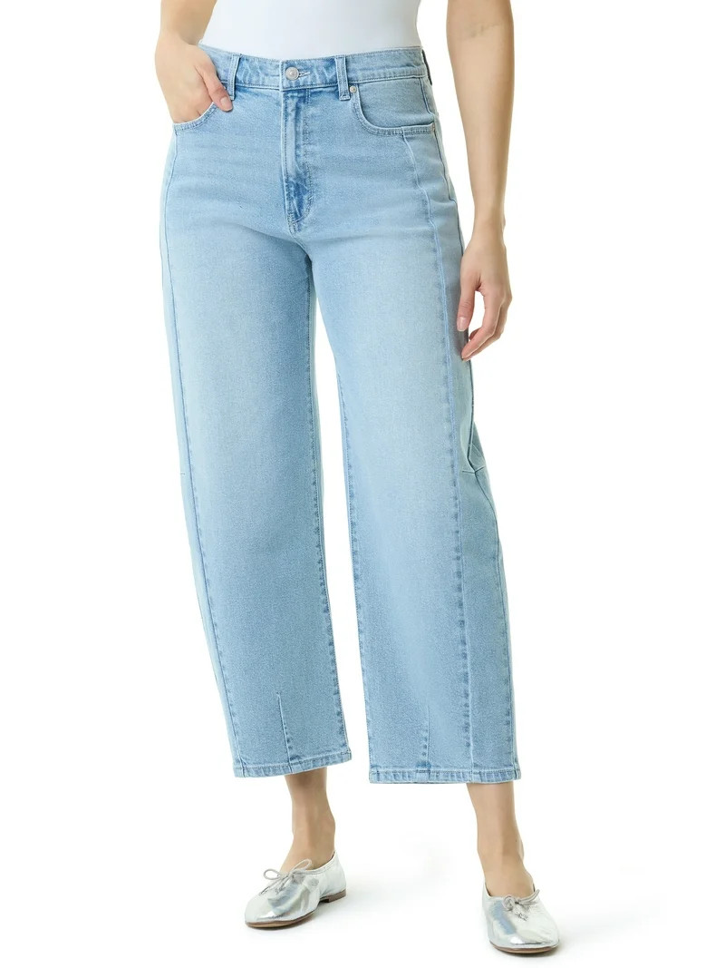 Gloria Vanderbilt Swan Series Women's High Rise Barrel Leg Jeans, Sizes 2-18 | Walmart (US)
