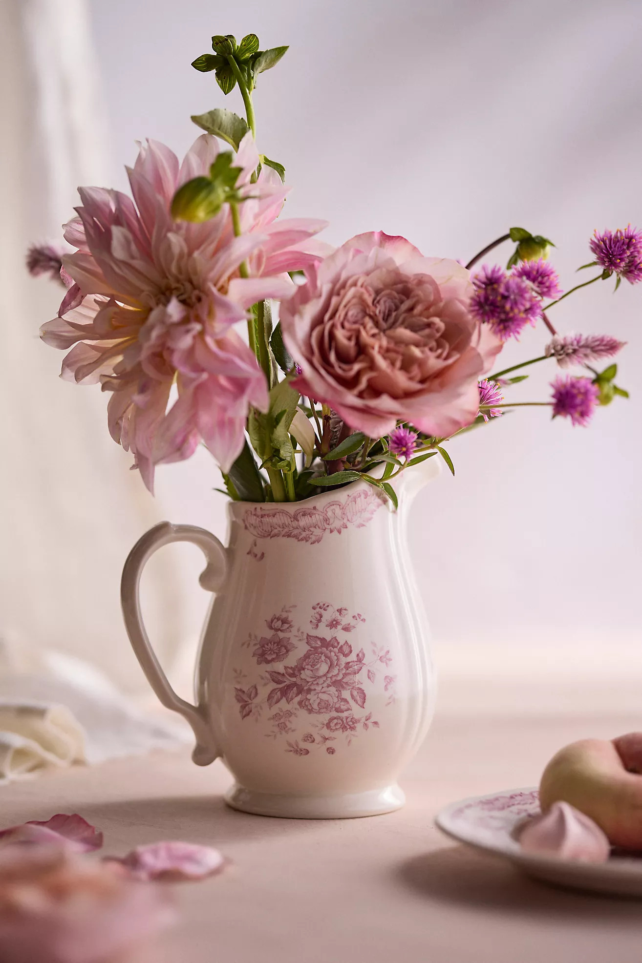 Pink Floral Pitcher | Anthropologie (US)
