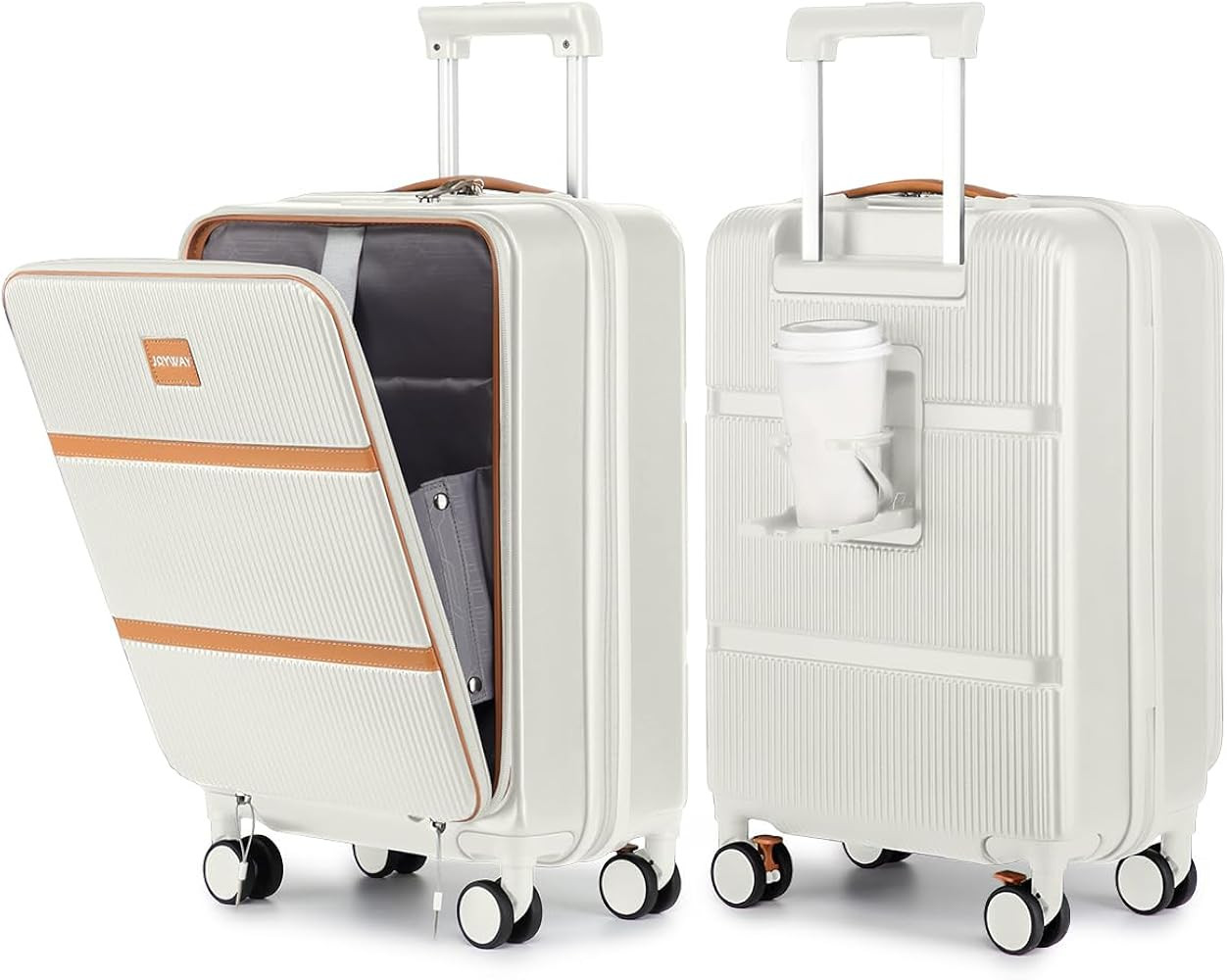 Joyway Carry on Luggage Airline Approved with Front Pocket, Hardside 20 Inch Travel Luggages with... | Amazon (US)