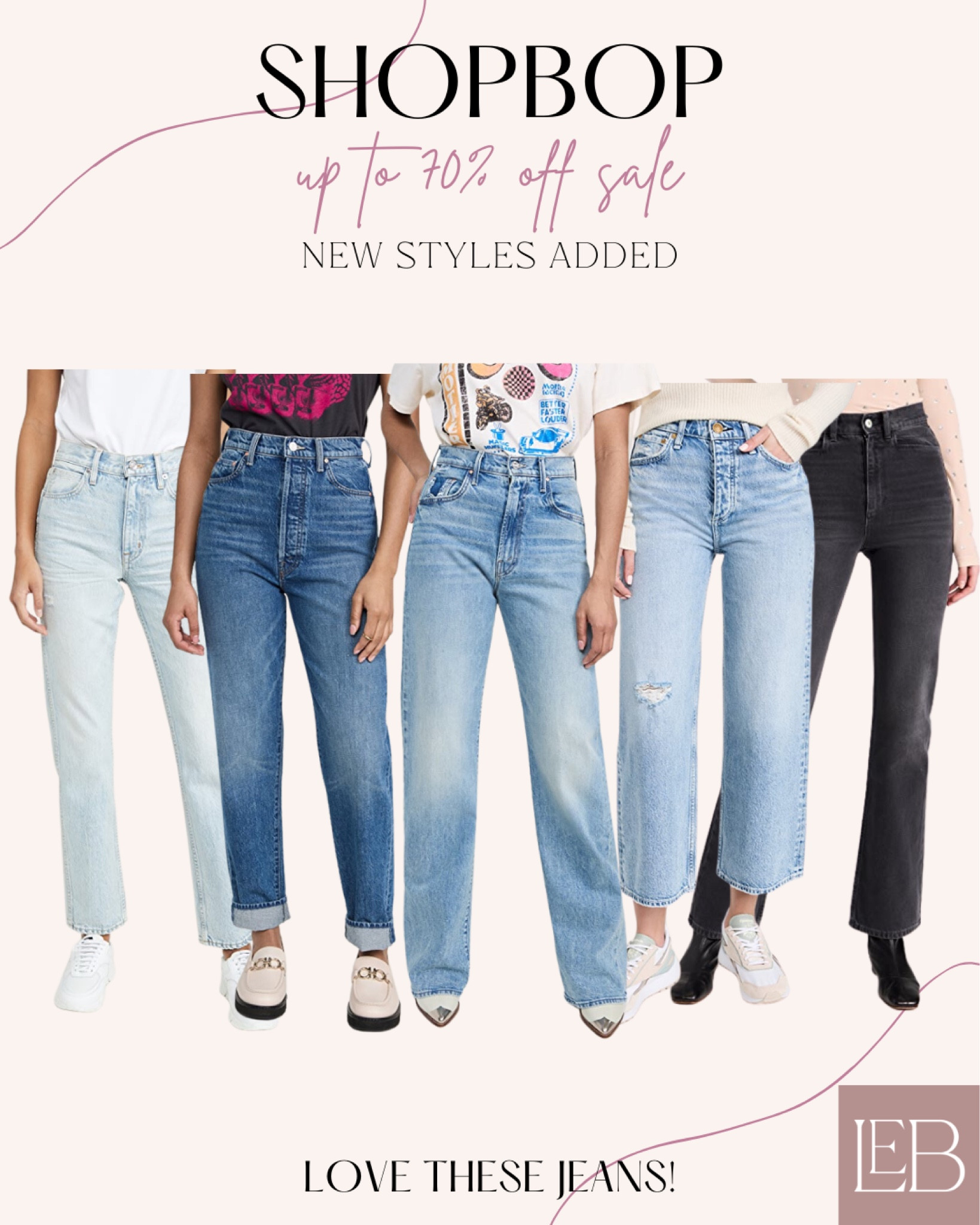 Up to 70% off new styles at Shopbop! These jeans are so dang cute!

Skinny jeans, low rise jeans, mid rise jeans, high rise jeans, mom jeans, denim, women’s fashion 

#LTKFind #LTKsalealert #LTKstyletip