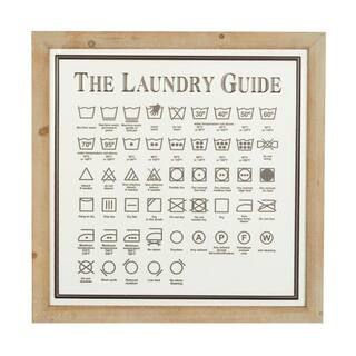 Metal White Laundry Sign Wall Decor | The Home Depot
