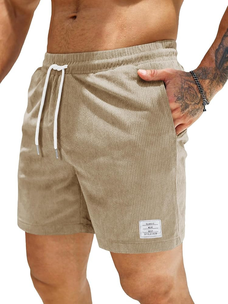 JMIERR Men's Corduroy Shorts | Amazon (US)