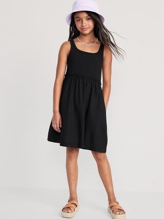 Sleeveless Fit & Flare Dress for Girls | Old Navy (US)