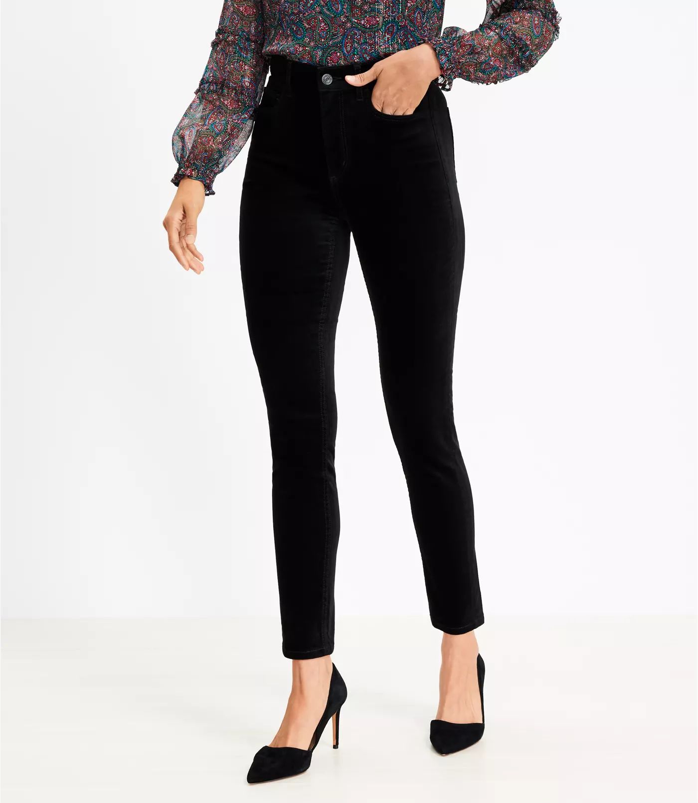 Velvet Skinny Pants | LOFT