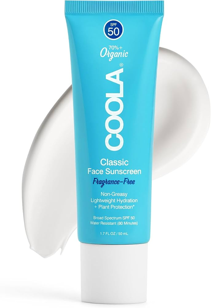 COOLA Organic Face Sunscreen SPF 50 Sunblock Lotion, Dermatologist Tested Skin Care for Daily Pro... | Amazon (US)