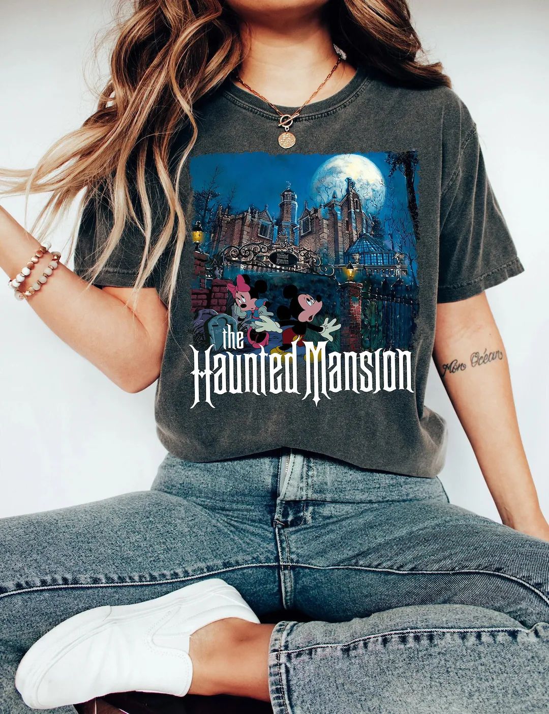Comfort Colors® Retro The Haunted Mansion Shirt, Disneyland Tee, Disney Trip Shirt,  Mickey Hall... | Etsy (US)