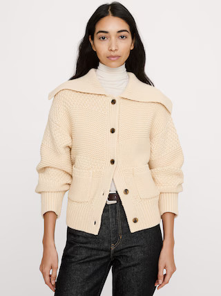 Spacedye Cotton-Wool CardiganSpacedye Cotton-Wool Cardigan$230.00Image of 5 stars, 4.25 are fille... | Banana Republic (US)