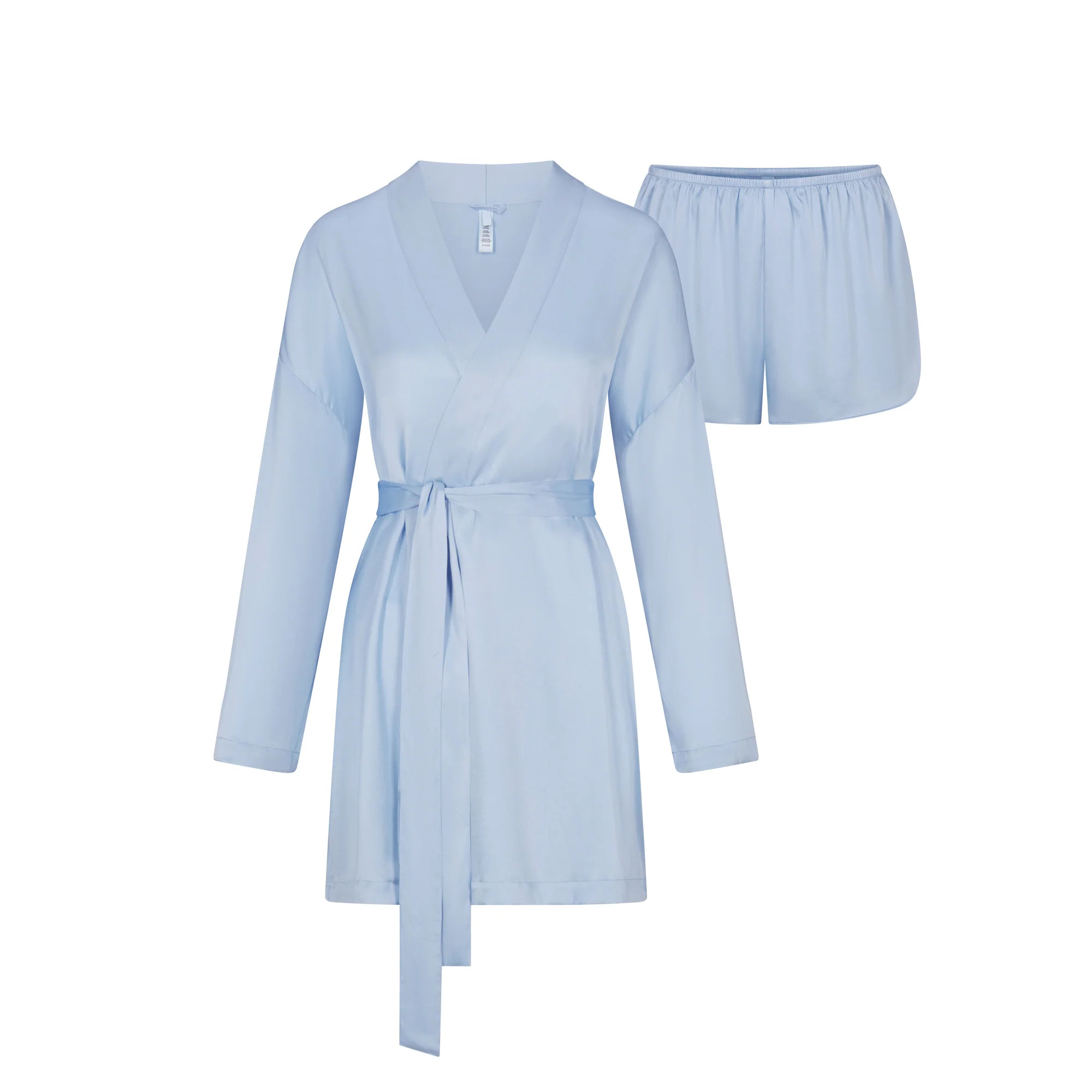 BRIDAL SILK ROBE AND TAP SHORT SET | SKIMS (US)