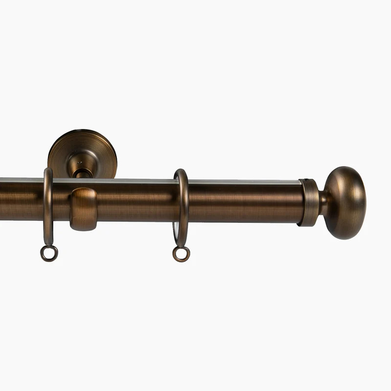 Arno Single Decorative Curtain Rod with Rings | TWOPAGES