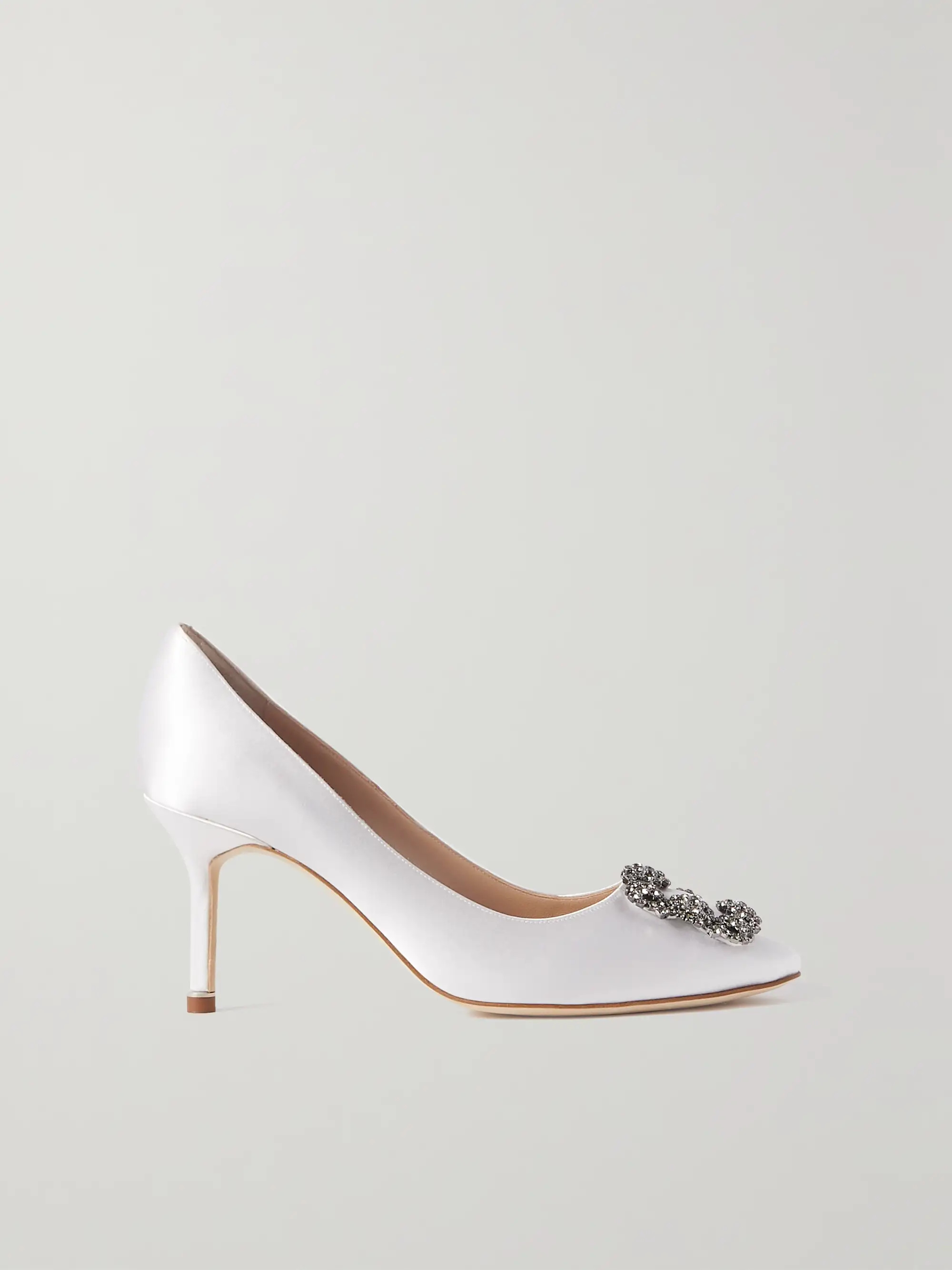 Hangisi 70 embellished satin pumps | NET-A-PORTER (US)