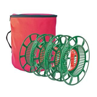 10 in. Large 3 Reel Red Christmas Light Storage Bag | The Home Depot