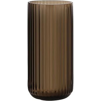 WHJY Cylindrical Brown Glass Vase, Vintage Flower Vase, Hand Blown Glass Vase, Decor for Dining T... | Amazon (US)