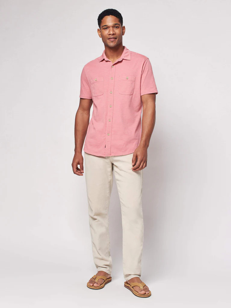 Short-Sleeve Knit Seasons Shirt | Faherty