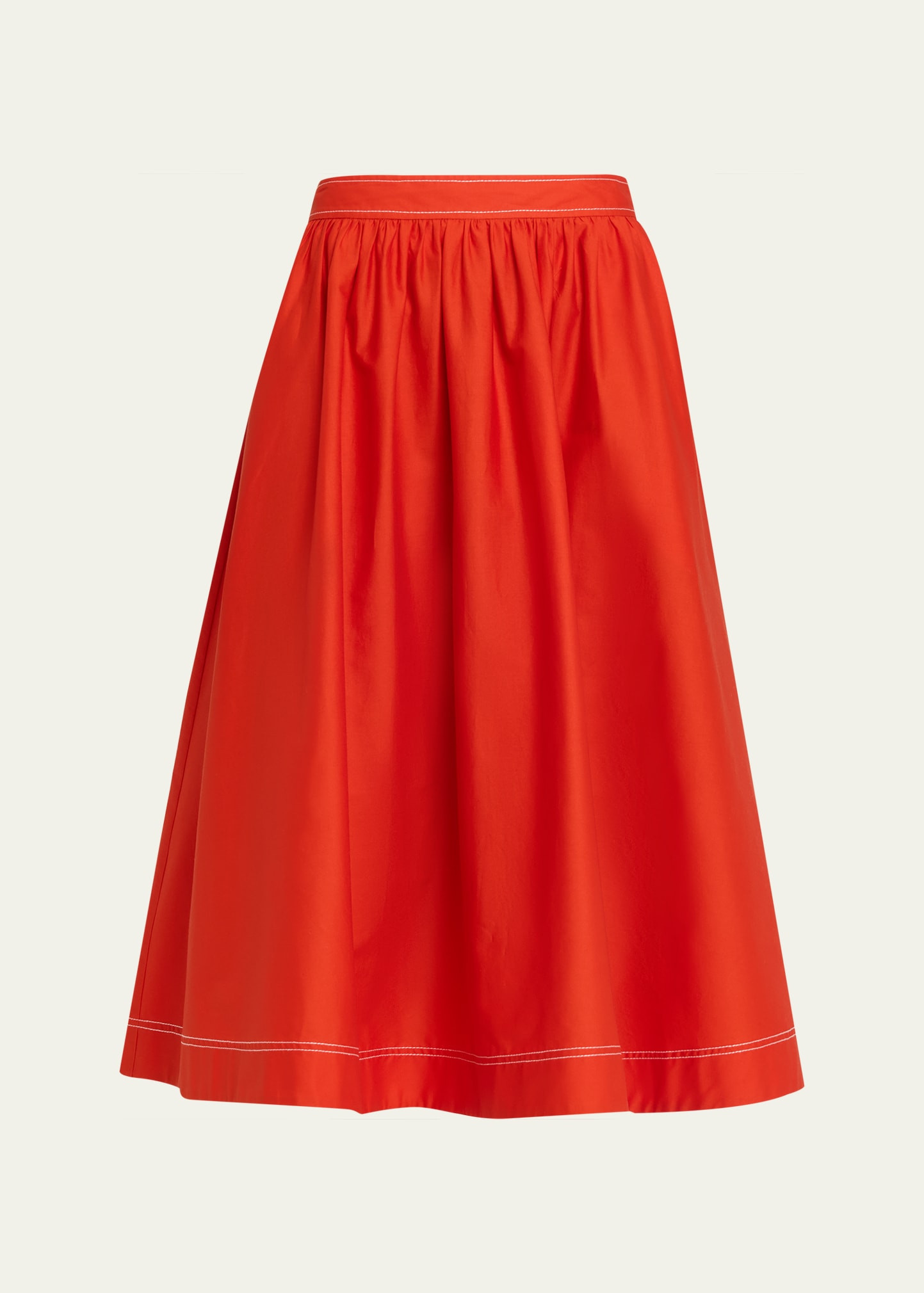 Jason Wu Collection Stretch Cotton Midi Skirt | Bergdorf Goodman
