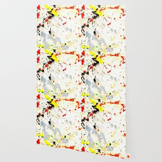 Paint Splatter Wallpaper | Society6