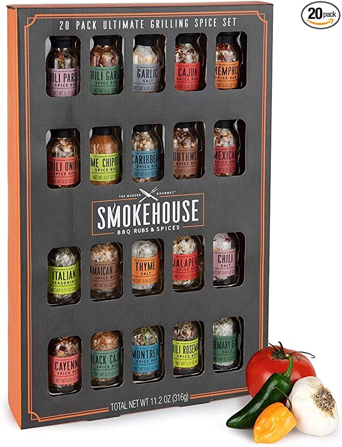 Thoughtfully Gifts, Smokehouse Ultimate Grilling Spice Set, Grill Seasoning Gift Set Flavors Incl... | Amazon (US)