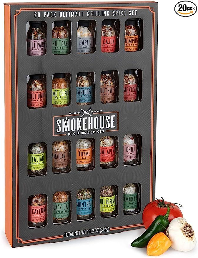 Thoughtfully Gifts, Smokehouse Ultimate Grilling Spice Set, Grill Seasoning Gift Set Flavors Incl... | Amazon (US)