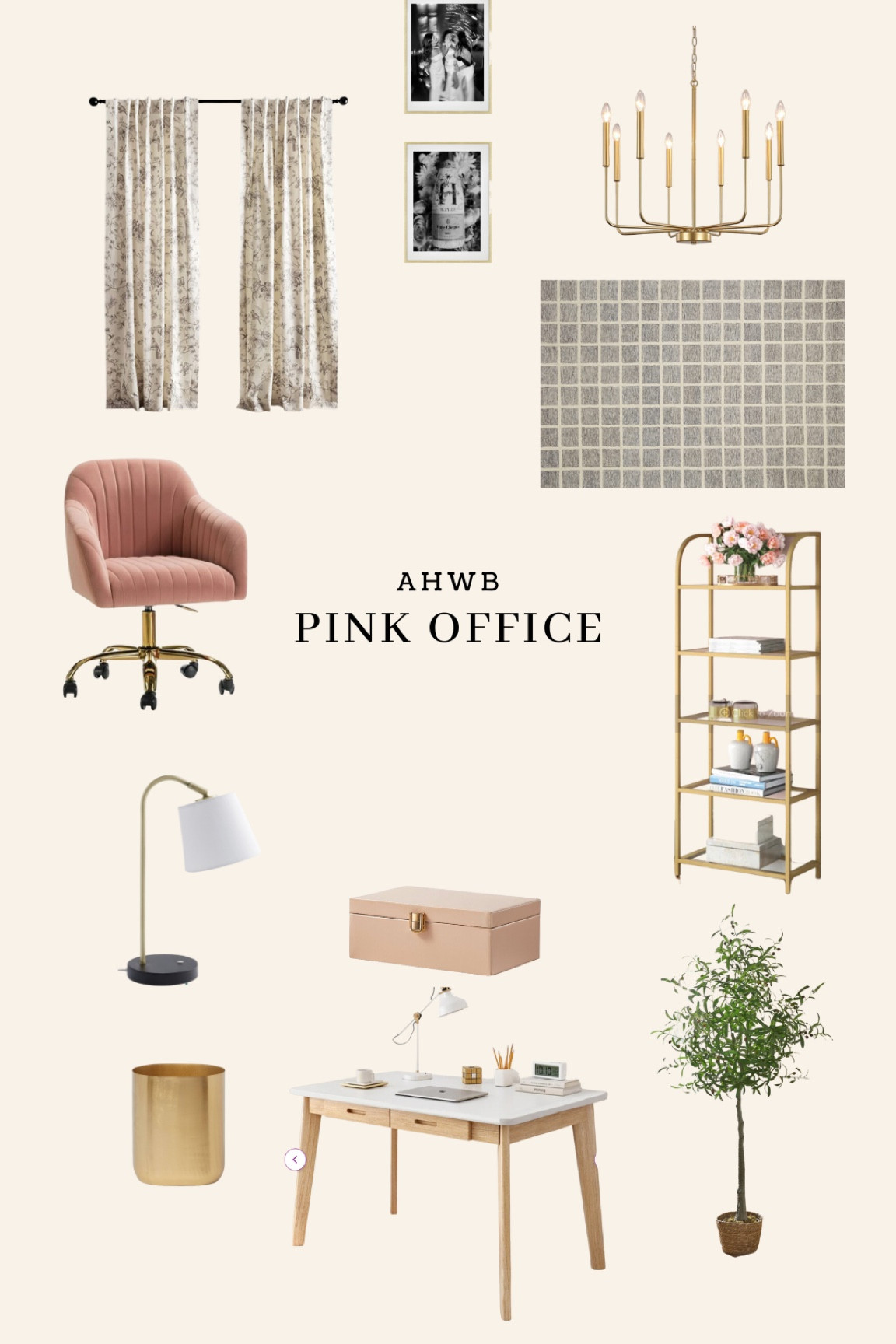 Pink office decor! 

#LTKhome